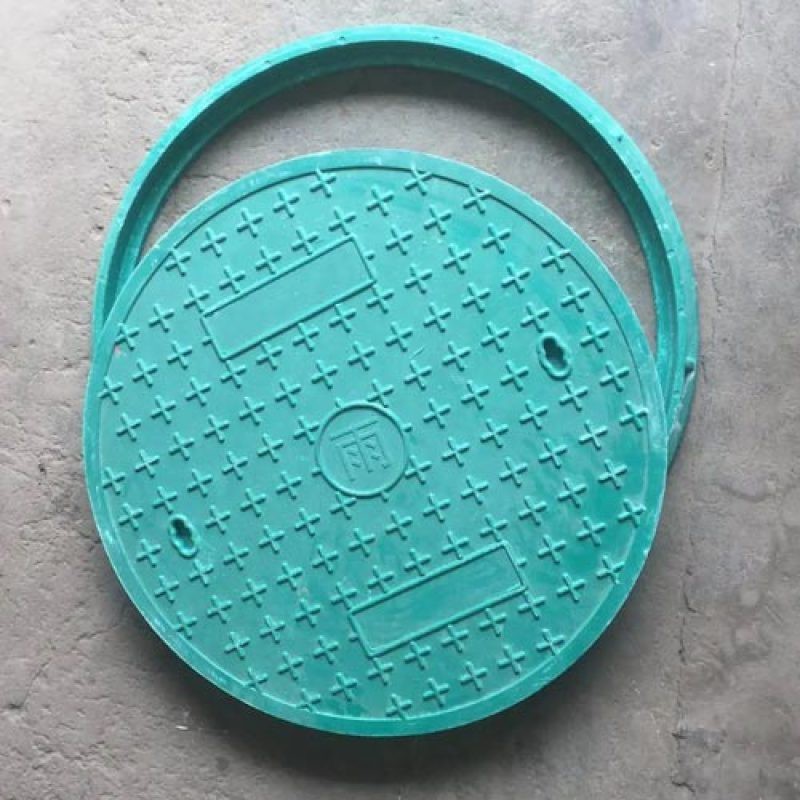 Resin and polymer composite manhole cover