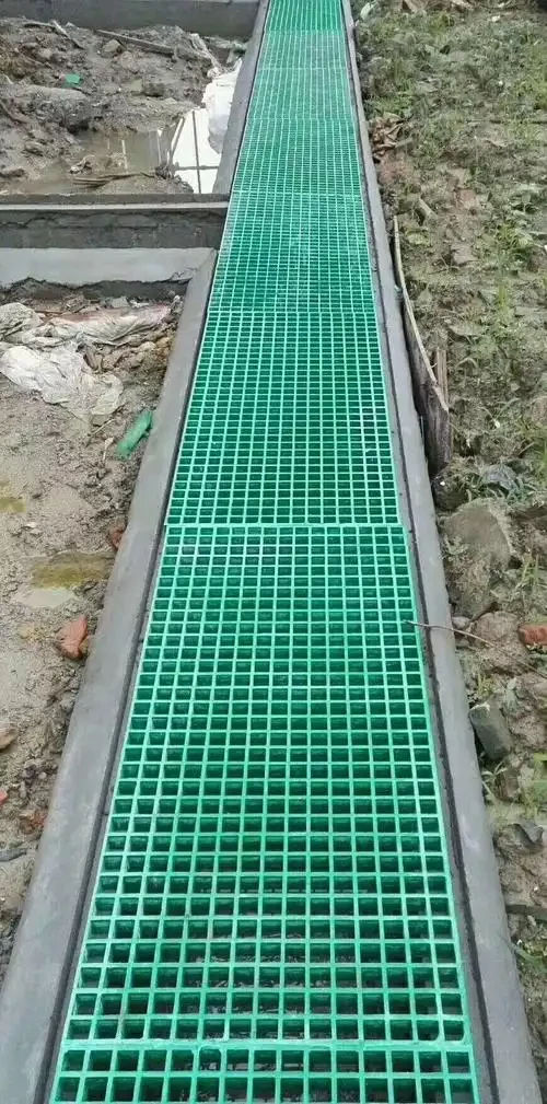 Fiberglass trench cover plate