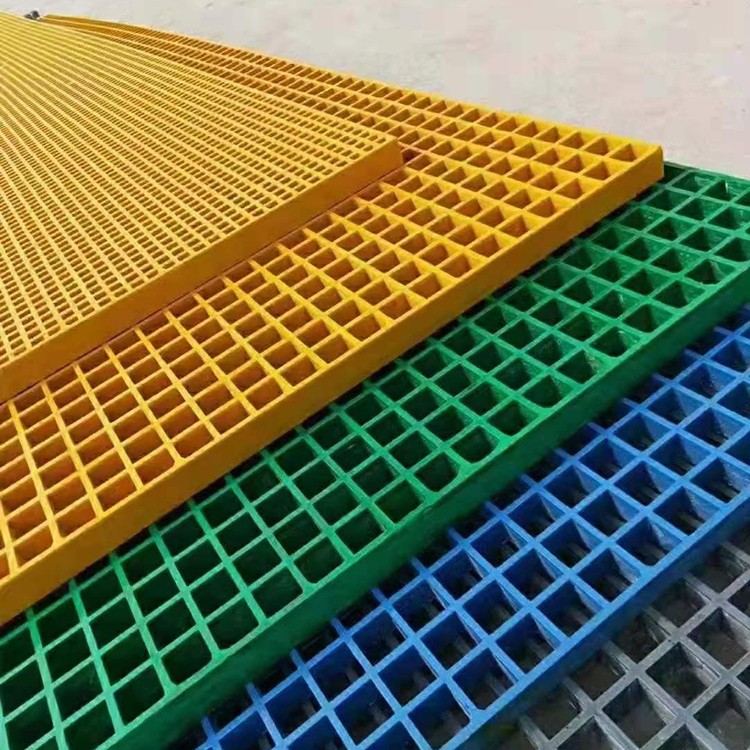 Fiberglass grating and trench cover plate