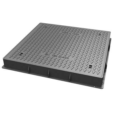 D400-Ductile iron square manhole cover