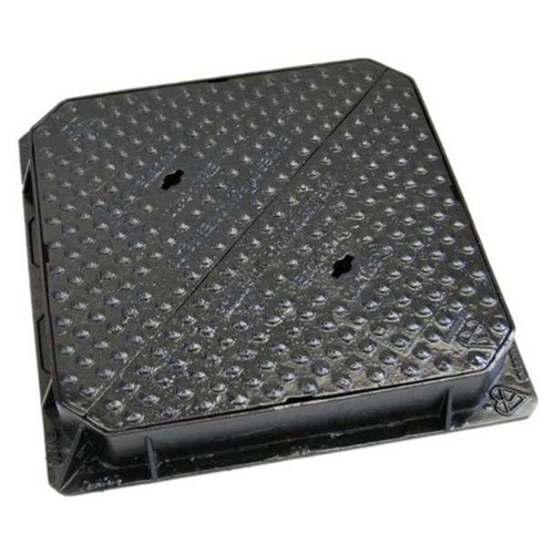 Ductile iron square manhole cover